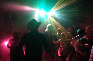 soirée dansante de mariage lumieres