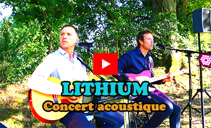 le duo lithium en concert acoustique